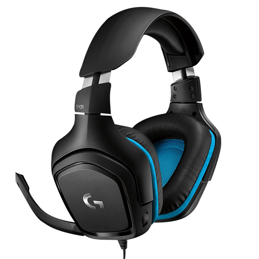 Tai Nghe Có Dây Chụp Tai Over-ear Logitech G431 7.1 Surround Gaming - Hàng Chính Hãng