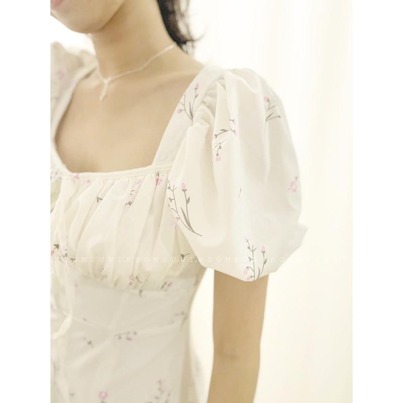 Muse Dress - Đầm midi xẻ tà nơ ngực