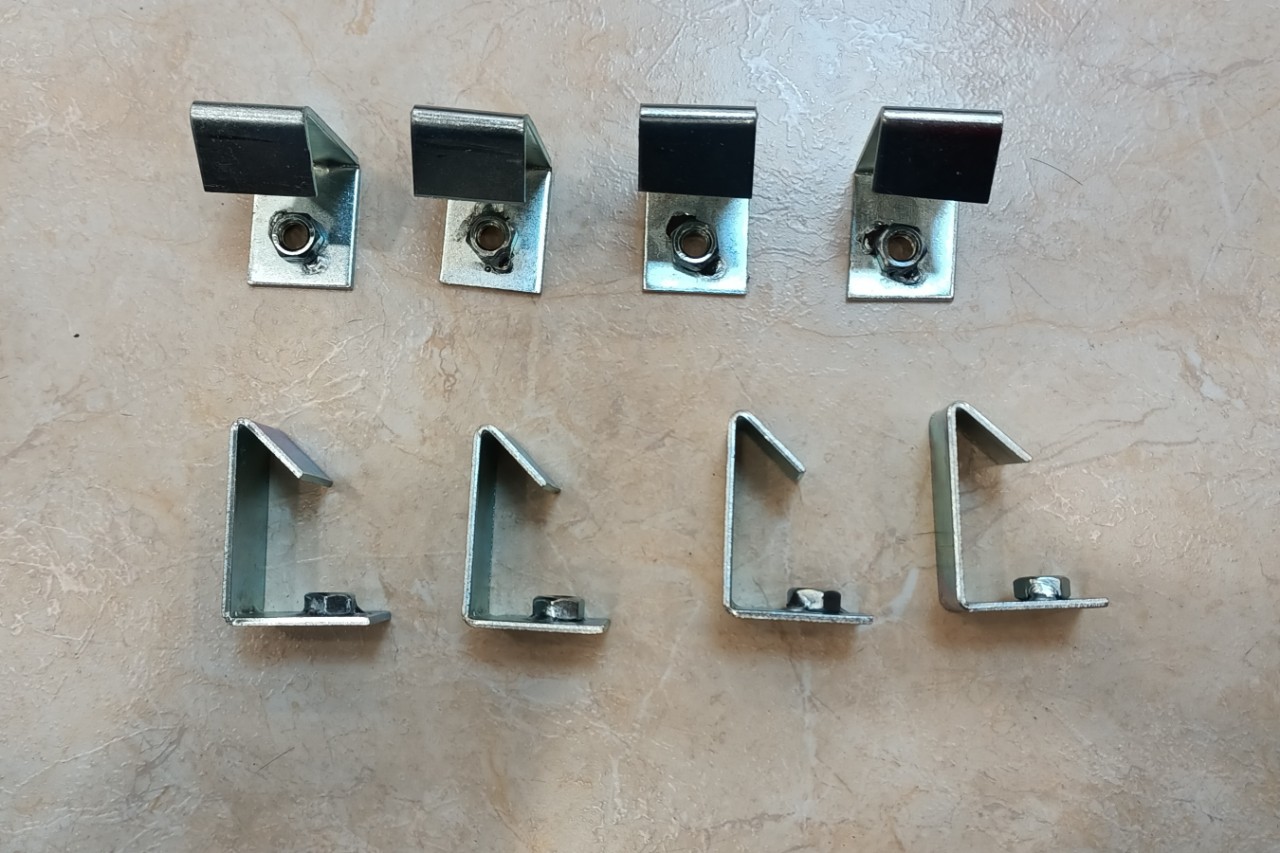 set 50 móc xà gồ chữ C treo tyren 6,8,10,12 móc treo ty chữ C