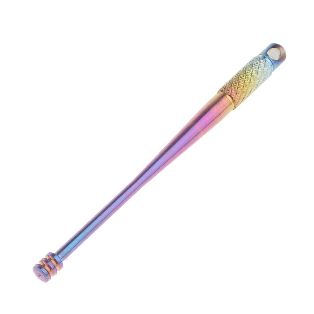 2 Pieces Titanium Ear Pick Wax Curette Remover Cleaner Care Tool, Metal Earpick, 64mm, Durable, Rust Proof, Silver, Colorful