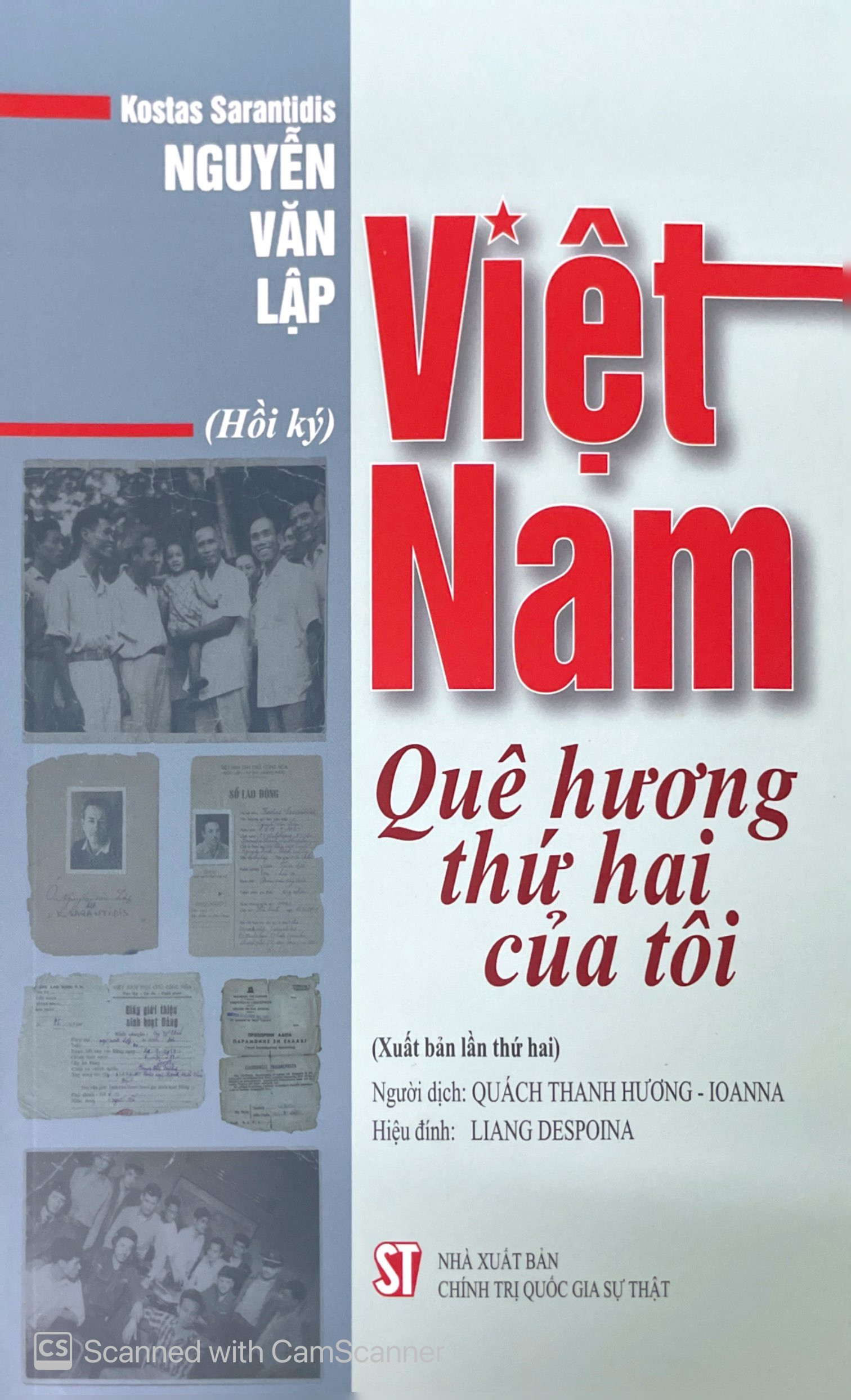 (Hồi Ký) VIỆT NAM - Quê Hương Thứ Hai Của Tôi - Kostas Sarantidis - Nguyễn Văn Lập - (bìa mềm)