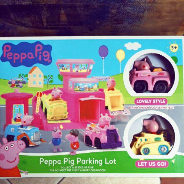 Bộ bãi đỗ xe Peppa pig 378
