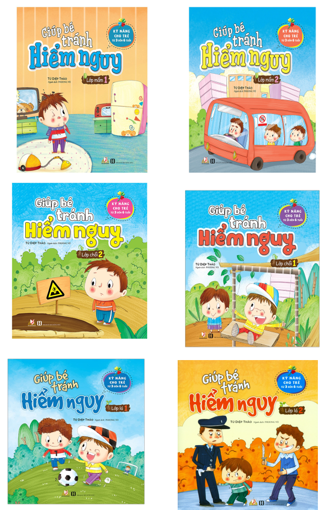 Combo  Giúp Bé Tránh Hiểm Nguy - 6 Cuốn - Tứ Diệp Thảo - Vanlangbooks