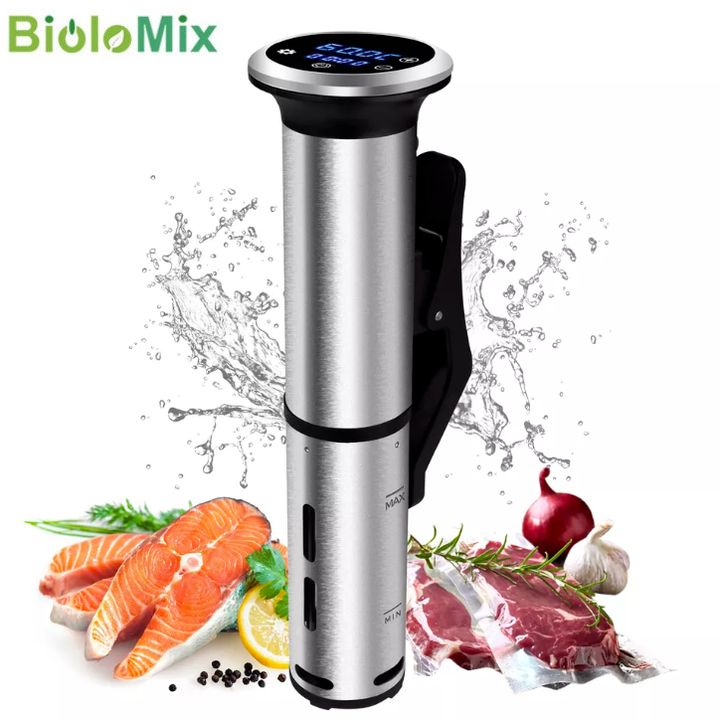 Máy nấu chậm Sous Vide BioloMix SV-8006 công suất 1200W , bộ gia nhiệt PTC và động cơ không chổi than DC- Hàng chính hãng