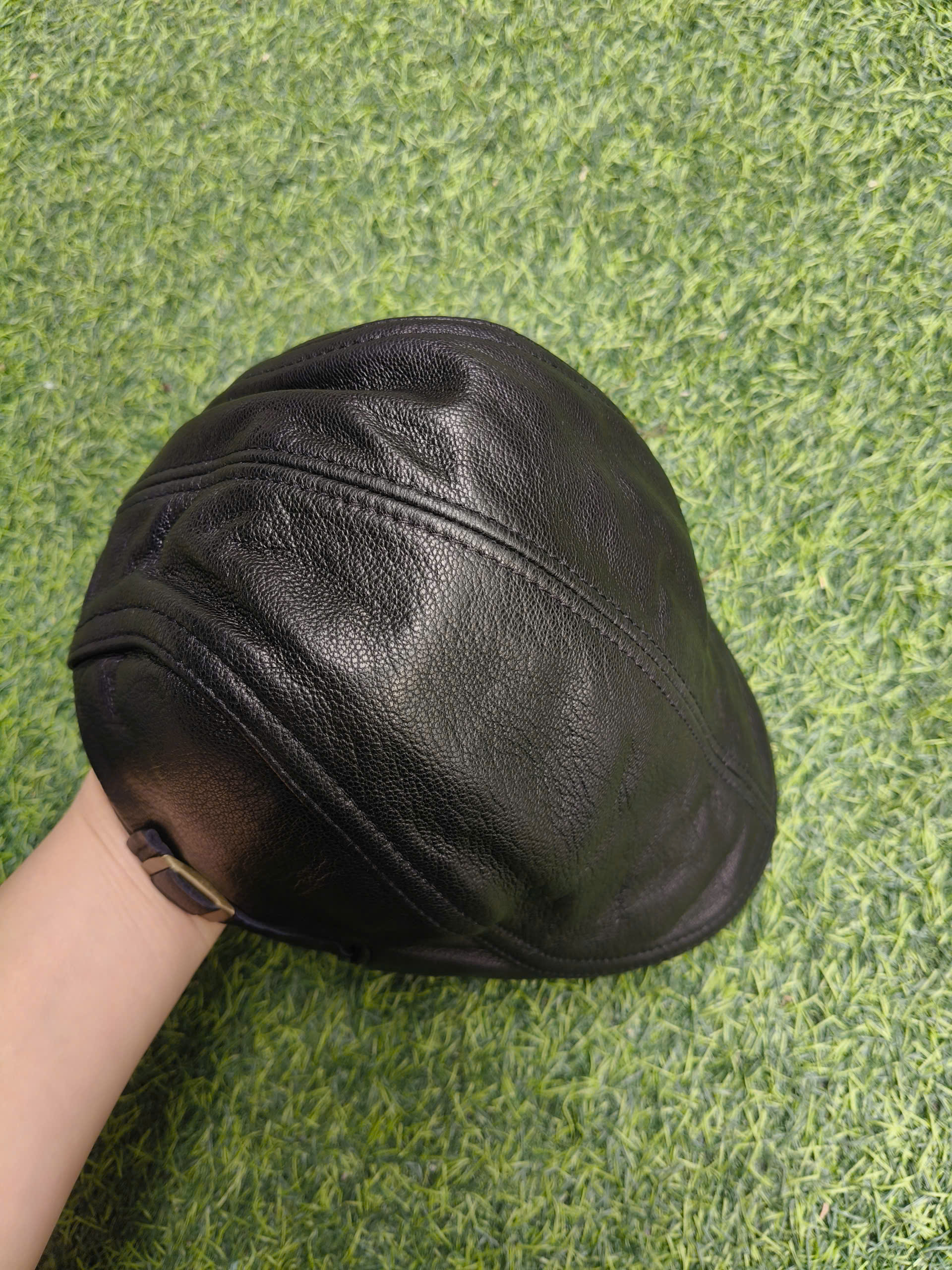 Mũ beret nam/ Nón bê rê nam da cừu thật cao cấp BHY1965 đủ size 55-60cm, dễ điều chỉnh độ rộng