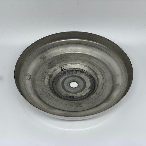 Đế đèn inox 201 ø140 3 tầng, ốp đèn treo inox, ốp đèn thả trang trí