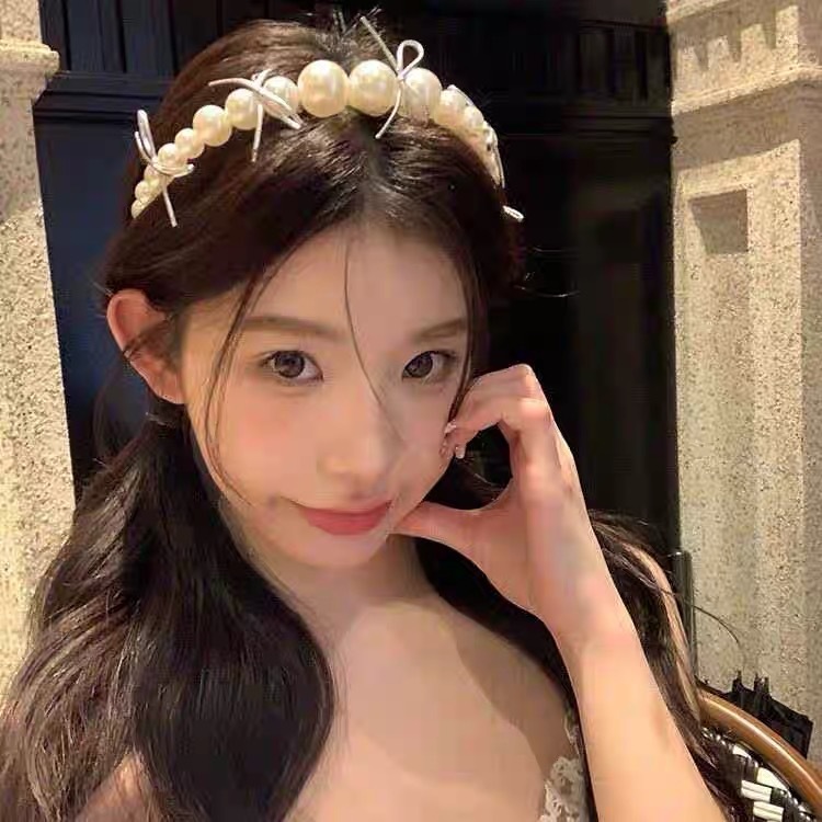 Băng đô nơ ngọc tiểu thư, cài tóc sang chảnh