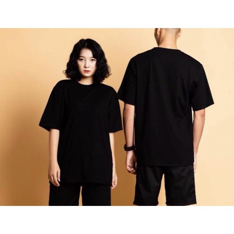 Áo thun form rộng tay lỡ trơn ️Áo thun unisex tay lỡ đủ màu one size dưới 65kg