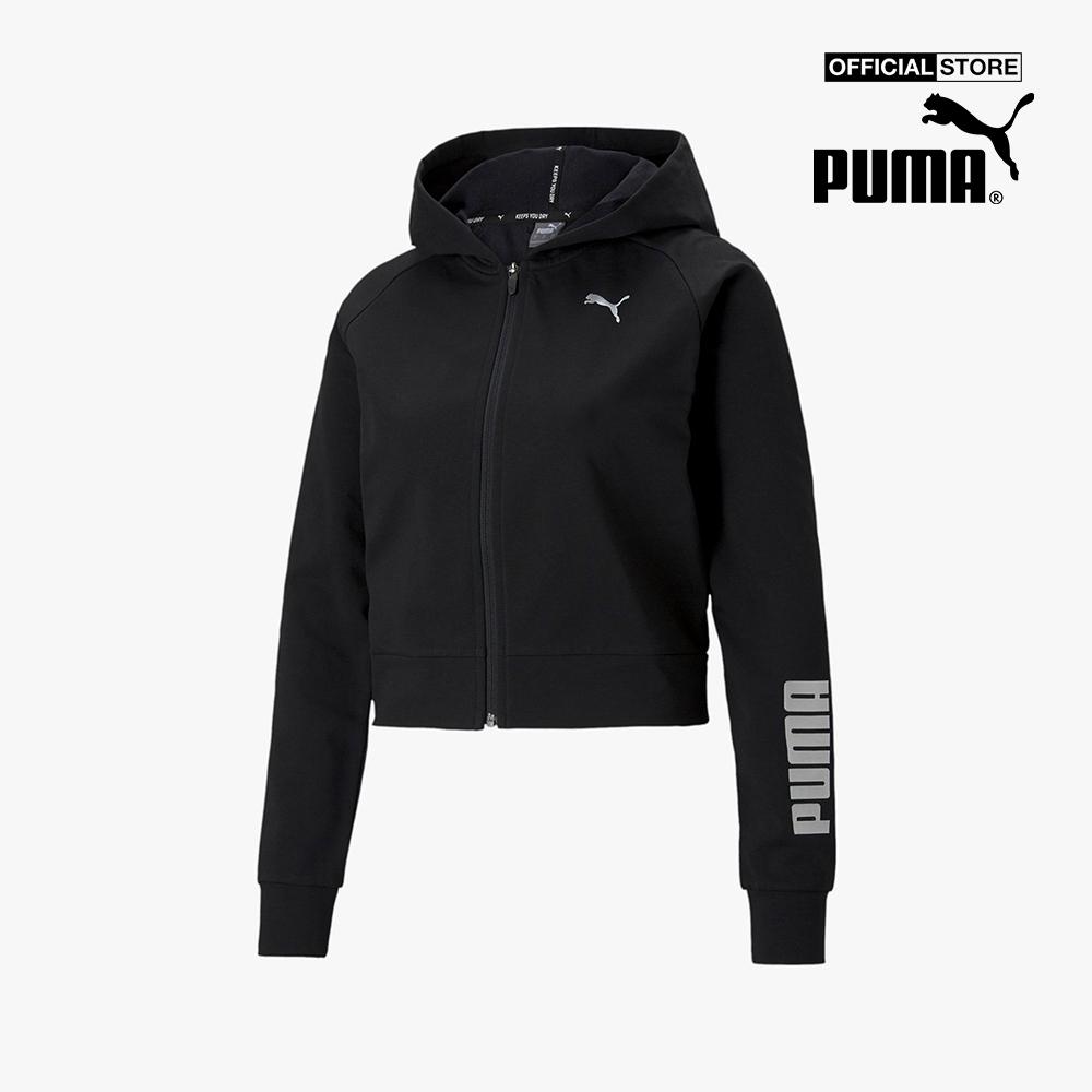 PUMA - Áo hoodie nữ phối mũ RTG Full Zip 586485
