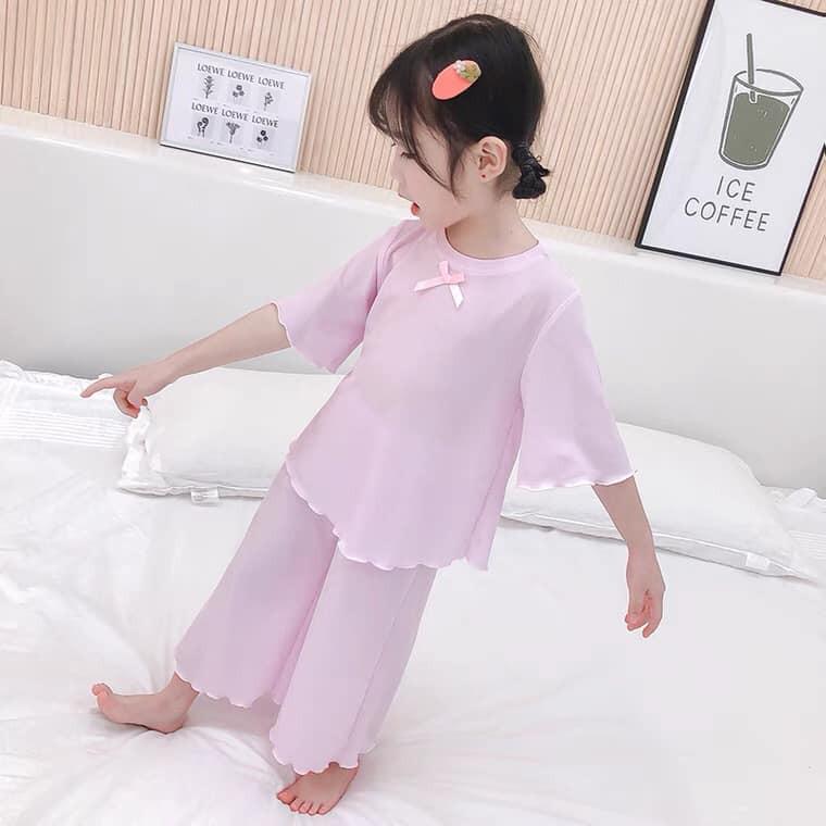 Đồ Ngủ Cho Bé Gái, Bộ Ngủ Bé Gái Size 8-28Kg Chất Lụa BiBo Store