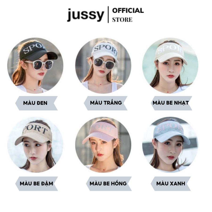 Mũ Lưỡi Trai Thể Thao Nam Nữ Jussy Fashion Nón Kết Nửa Đầu Thời Trang Du Lịch Dã Ngoại Nhiều Mẩu Hot Trend