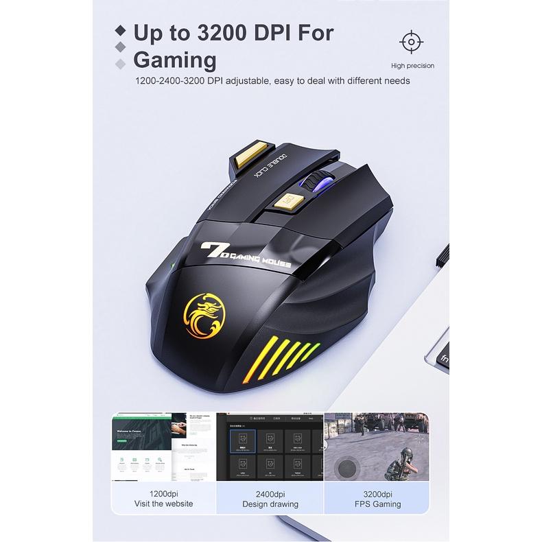 Chuột Không Dây NUOWA Dành Cho Game Thủ DPI3200 RGB