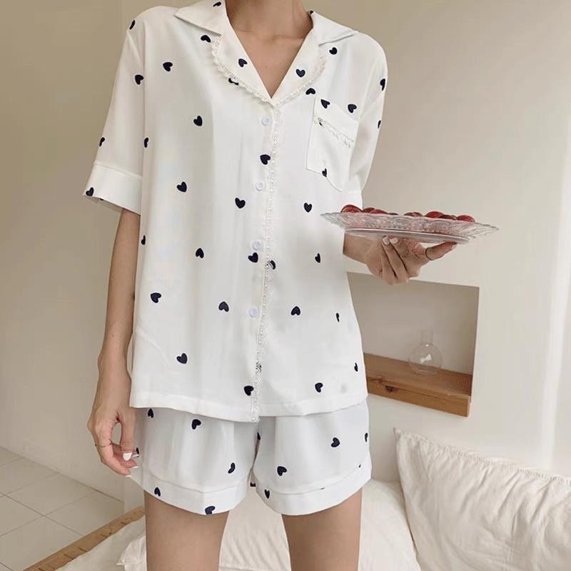 BỘ NGỦ PIJAMA NỮ BỘ MẶC NHÀ BÒ SỮA XANH