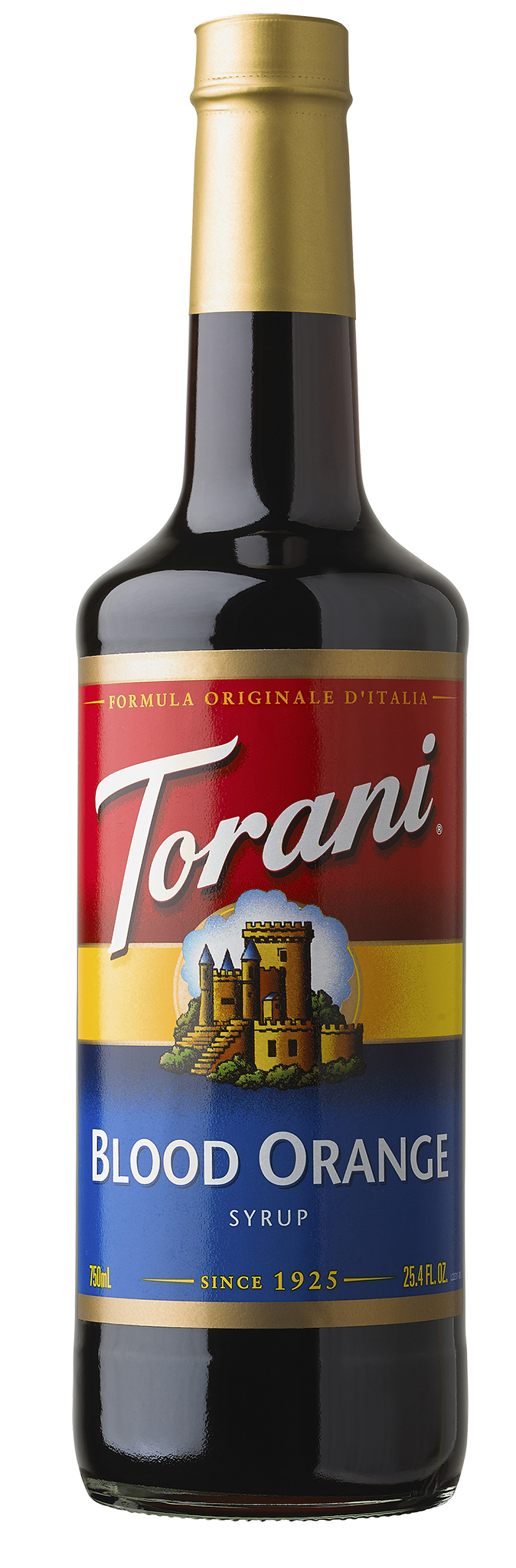 Siro Pha Chế Vị Cam Đỏ Torani Classic Blood Orange Syrup 750ml Mỹ - Hàng Chính Hãng