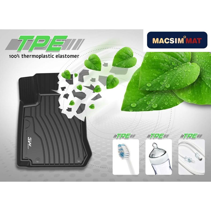 Thảm lót sàn BMW 5 series 2016- đến nay nhãn hiệu Macsim 3W - chất liệu nhựa TPE đúc khuôn cao cấp - màu đen