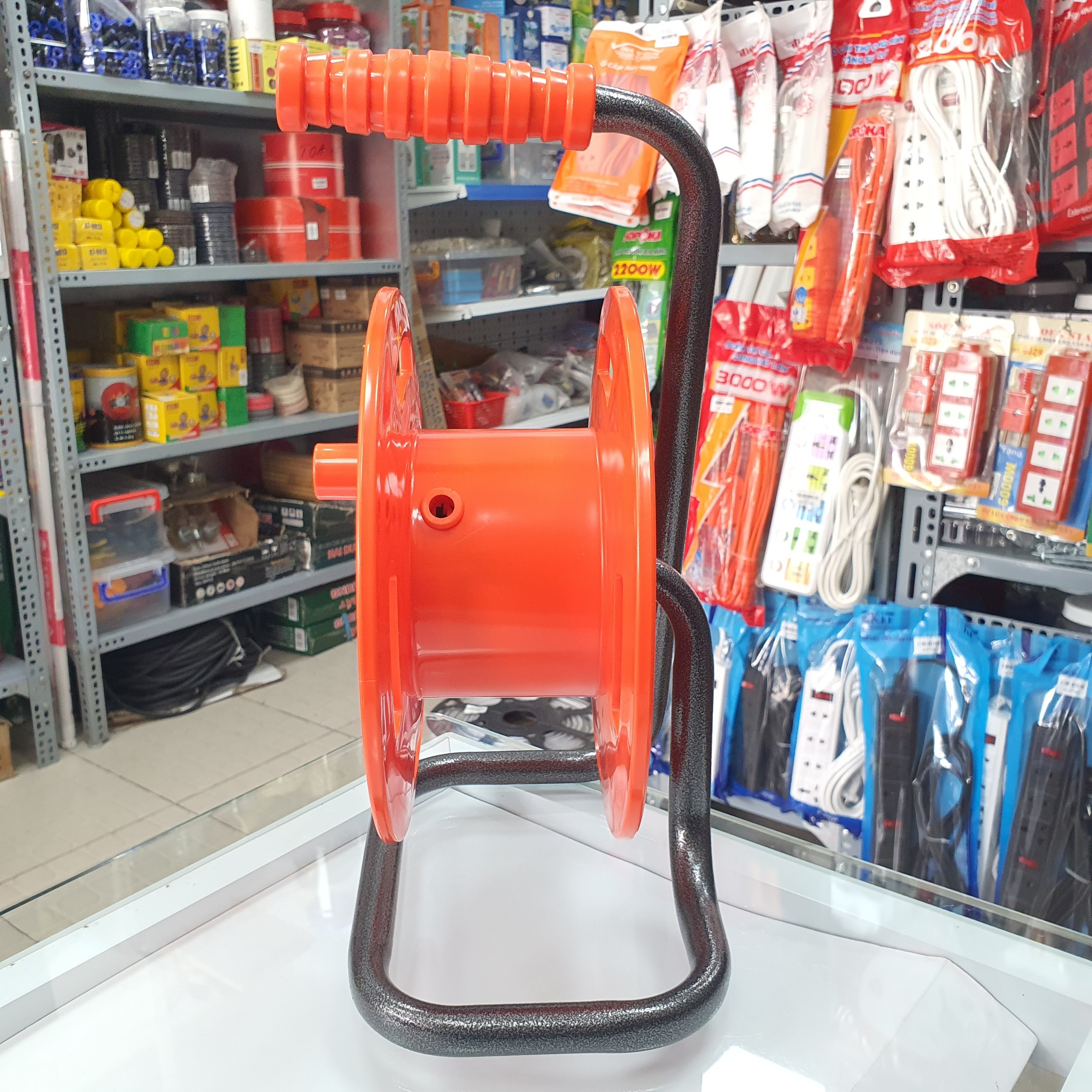 Ổ cắm điện Rulo quay công trường siêu chịu tải không dây RU3500W và có dây RU1916A Sopoka