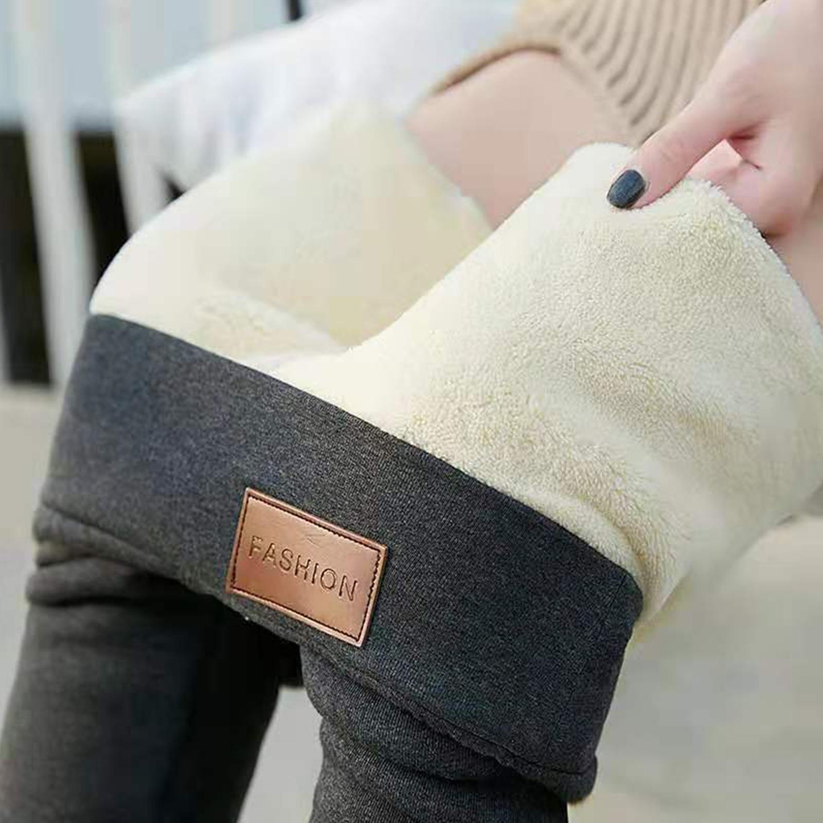 Women\'s  Fleece  Leggings, Thick Velvet Tights Thermal Pants , S