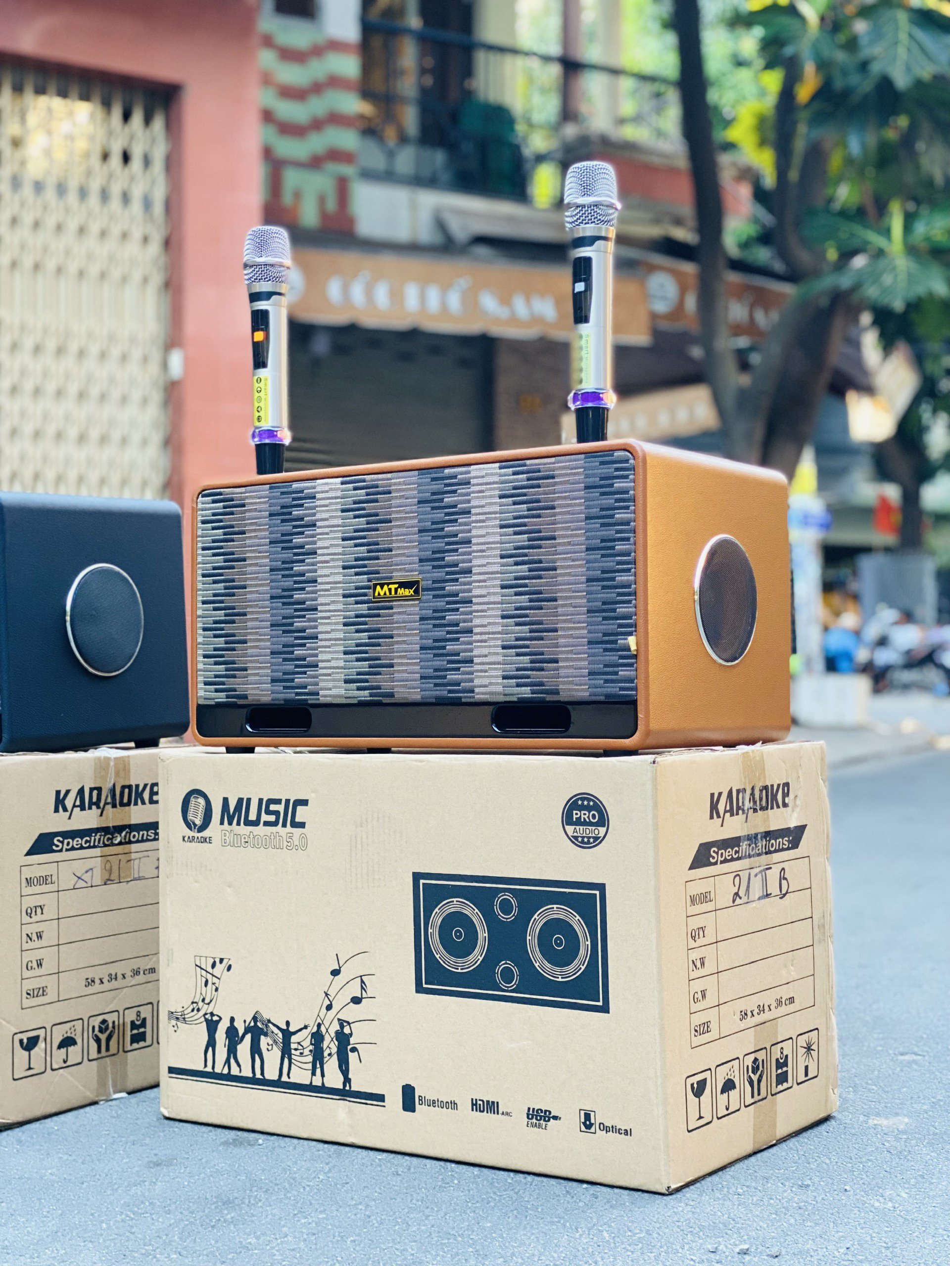 [ Tặng Kèm 2 Micro ] Loa Karaoke Mới Nhất 2024 - MTMAX DK04 - Hệ Thống 6 Loa 3 Đường Tiếng Công Suất Lớn 500W, Bass Đôi 2 Tấc, Âm Thanh Mạnh Mẽ Bảo, Hành Chính Hãng 12 Tháng, Hàng Chính Hãng
