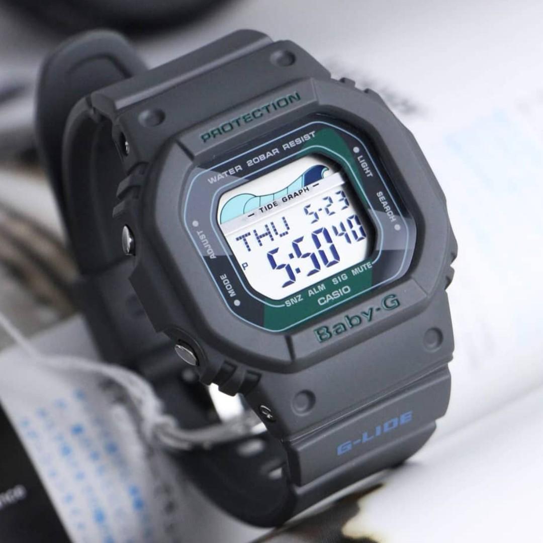 Đồng Hồ Nữ Casio Baby G BLX-560VH-1DR Dây Nhựa Cao Cấp - Đồ Thị Thủy Triều - Chống Nước 200m