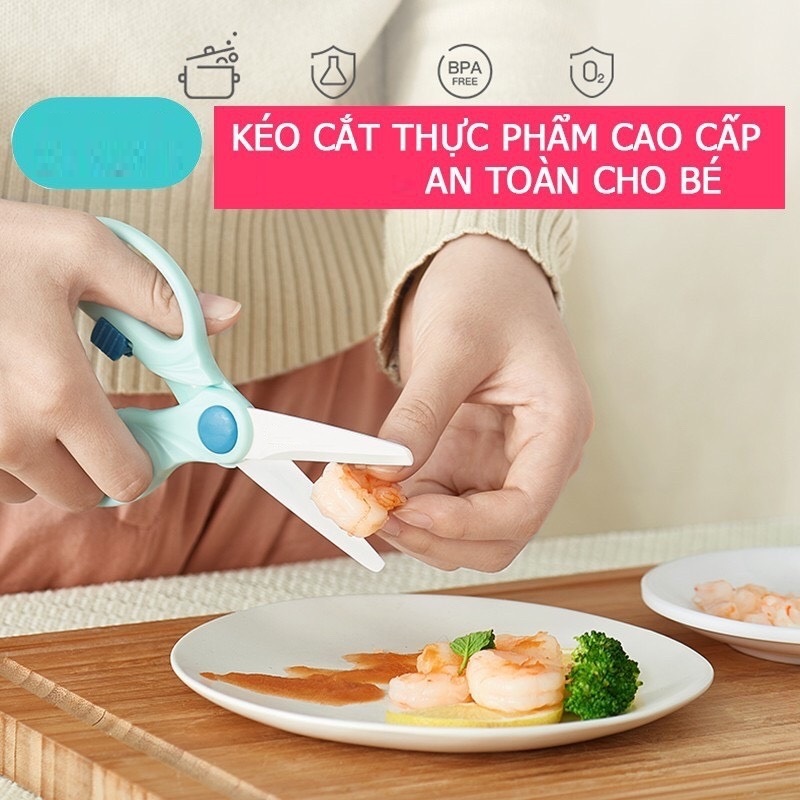 KÉO CẮT THỨC ĂN CHO BÉ CAO CẤP