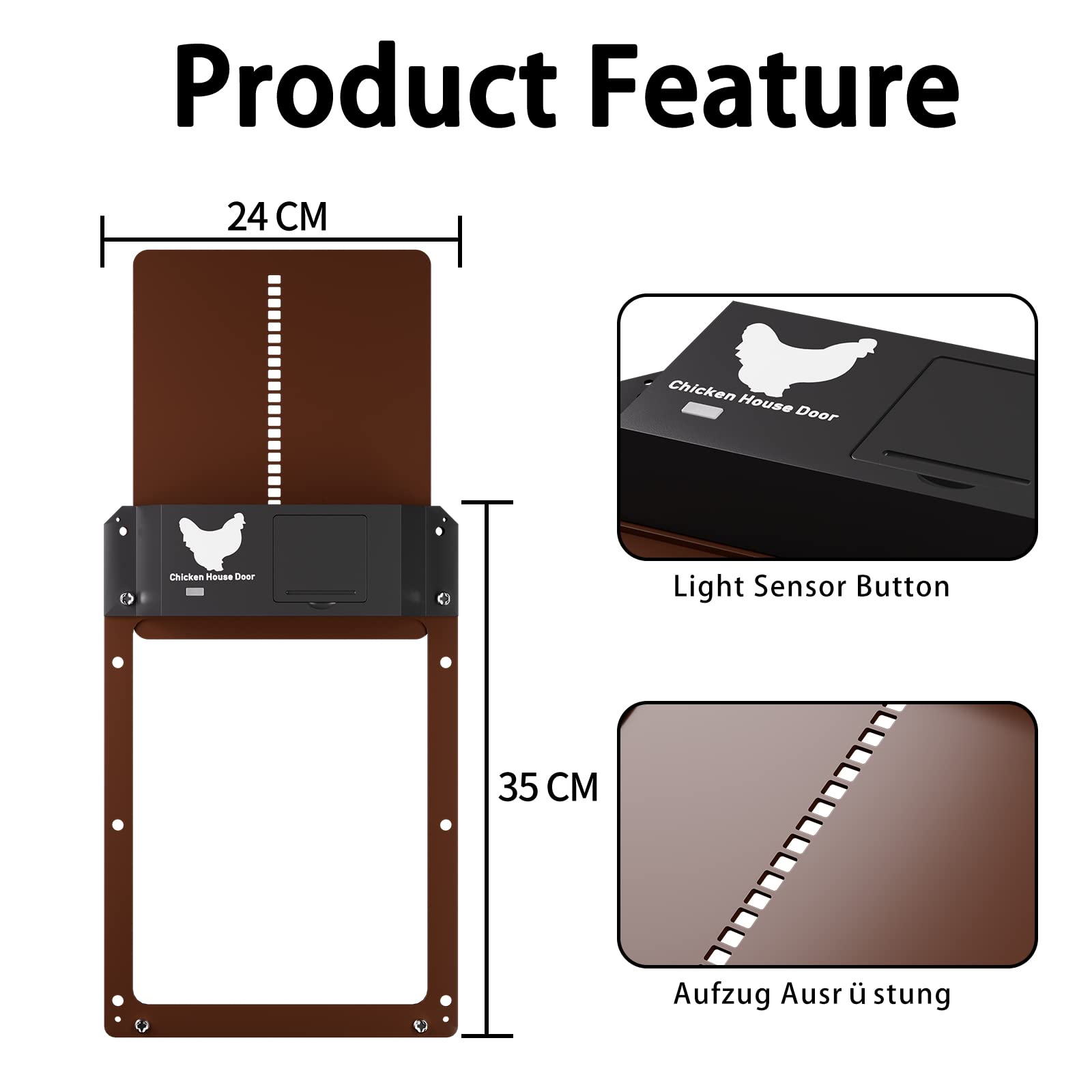 Thiết bị Đóng Mở Tự động Lùa Gà Về Chuồng Automatic Chicken Door 2.0