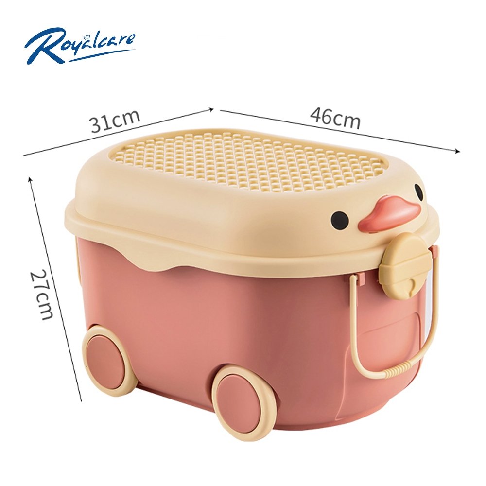 Thùng đựng đồ chơi có bánh xe đa năng ROYALCARE 8800/8637 cùng bé tạo thói quen gọn gàng, ngăn nắp