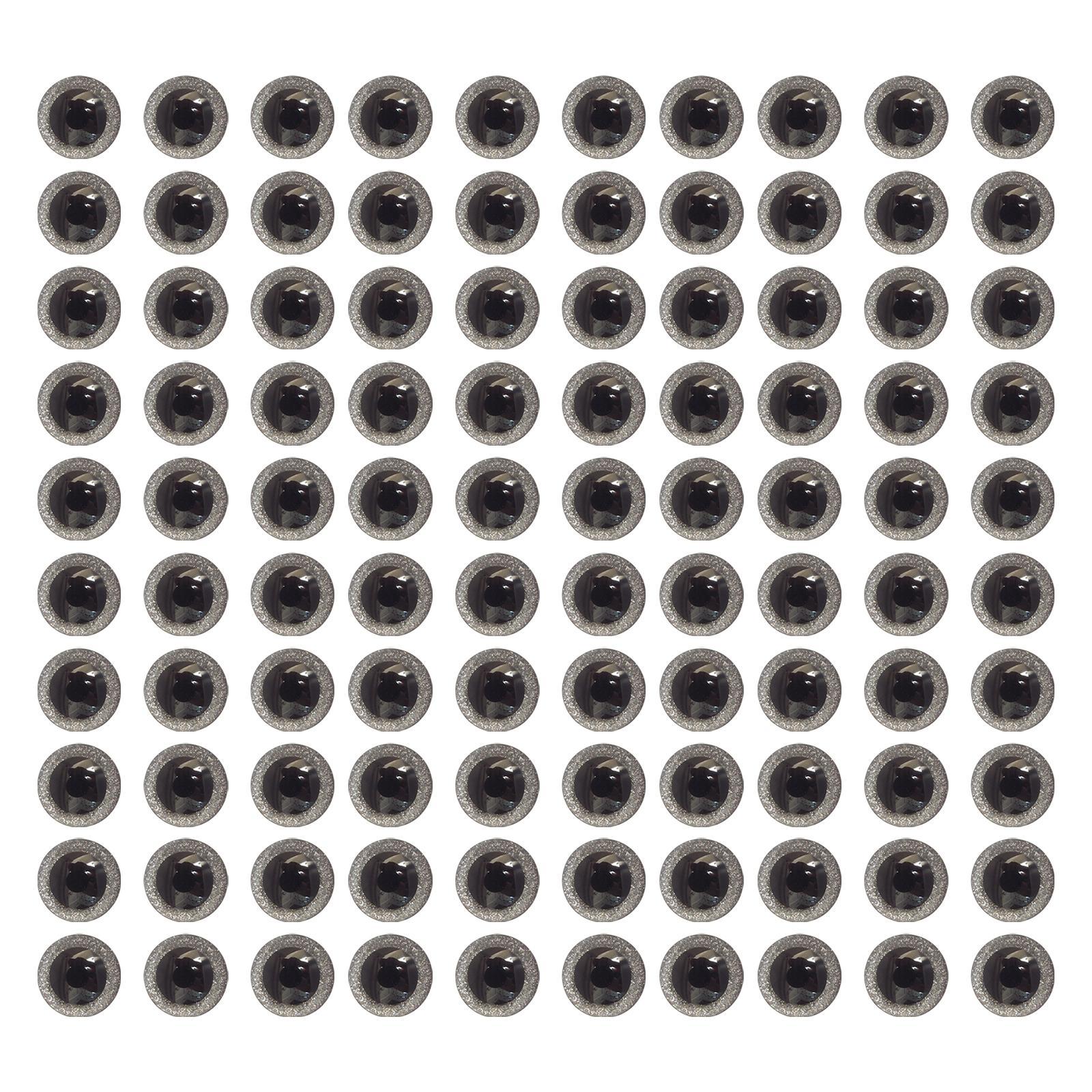 100x  Safety Eyes 3D Glitter Toy for Stuffed Doll Plush Toy Making