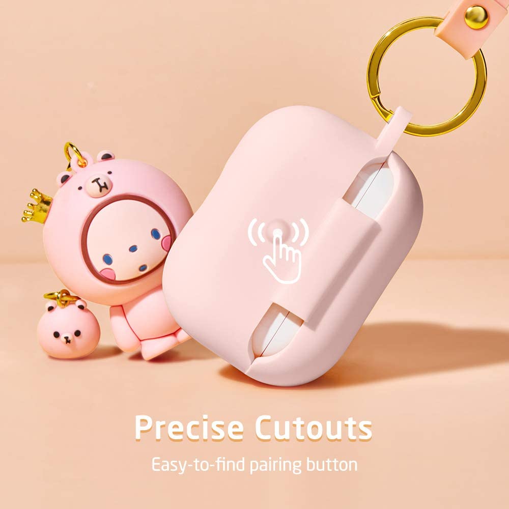 Bao Case cho AirPods Pro ESR Bounce Cute Animal Keychain - Hàng Nhập Khẩu