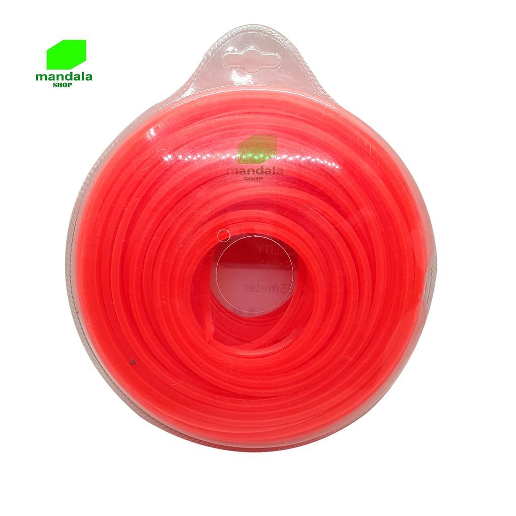 Cước cắt cỏ vuông đỏ 4.0mm dài 35M
