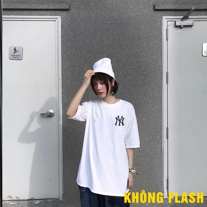 -Áo thun unisex tay lỡ NY phản quang