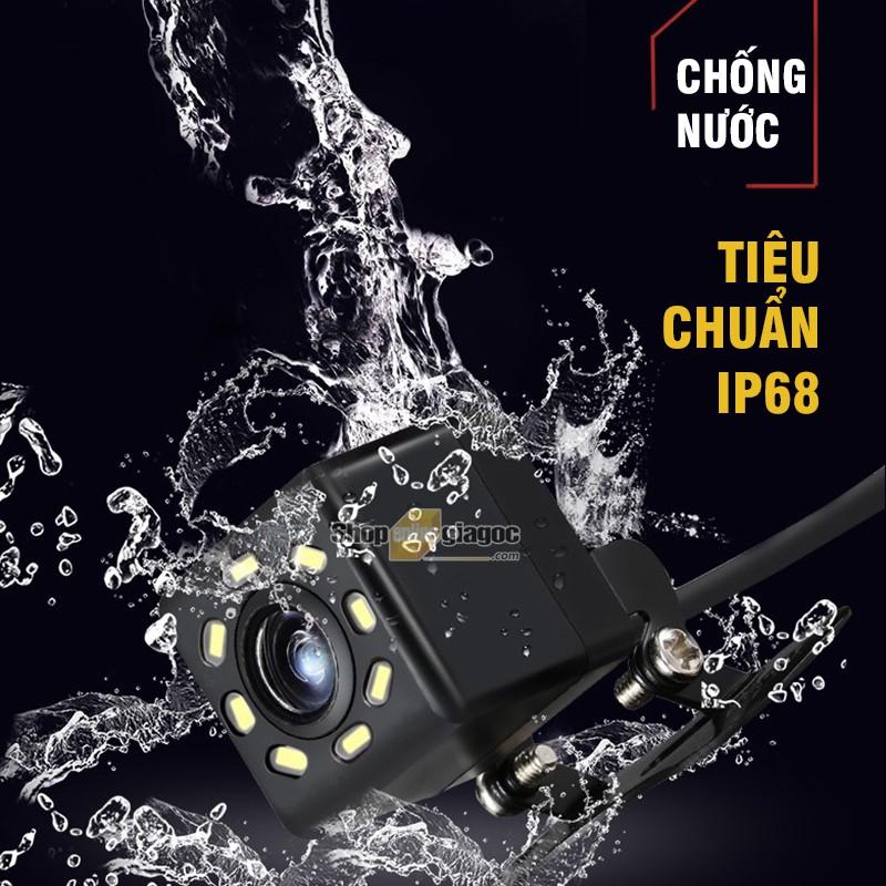 Camera Lùi Ô Tô HD Chống Nước Đảo Ngược 8 Led