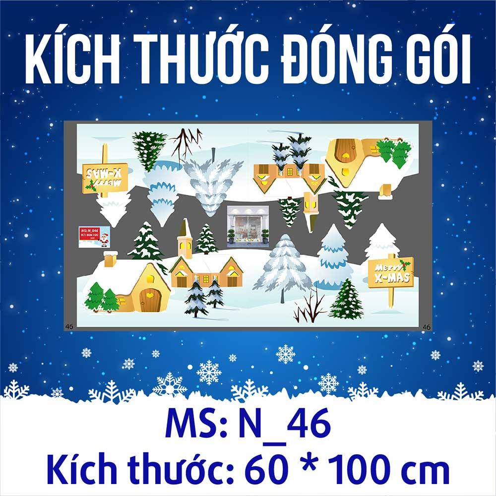 DECAL TRANG TRÍ GIÁNG SINH 2023 COMBO SỐ 8