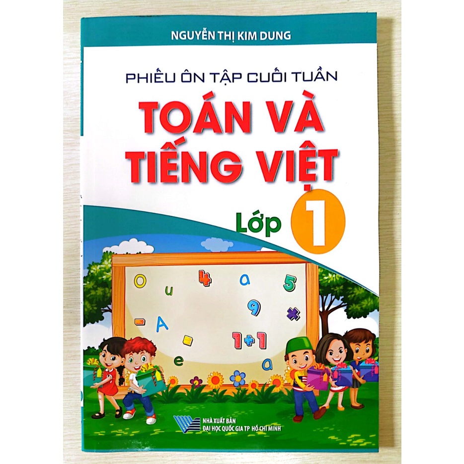 Sách - Phiếu Ôn Tập Cuối Tuần Toán Tiếng Việt Lớp 1 - chân trời sáng tạo