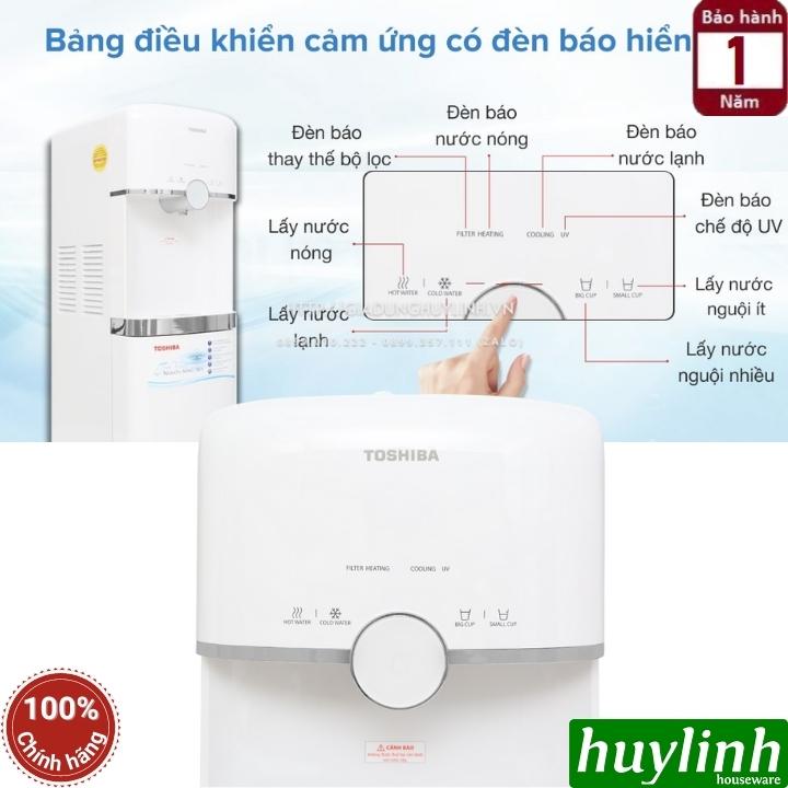 Máy lọc nước RO nóng lạnh Toshiba TWP-W1643SV - UV khử khuẩn - Làm lạnh bằng BLOCK - Hàng chính hãng