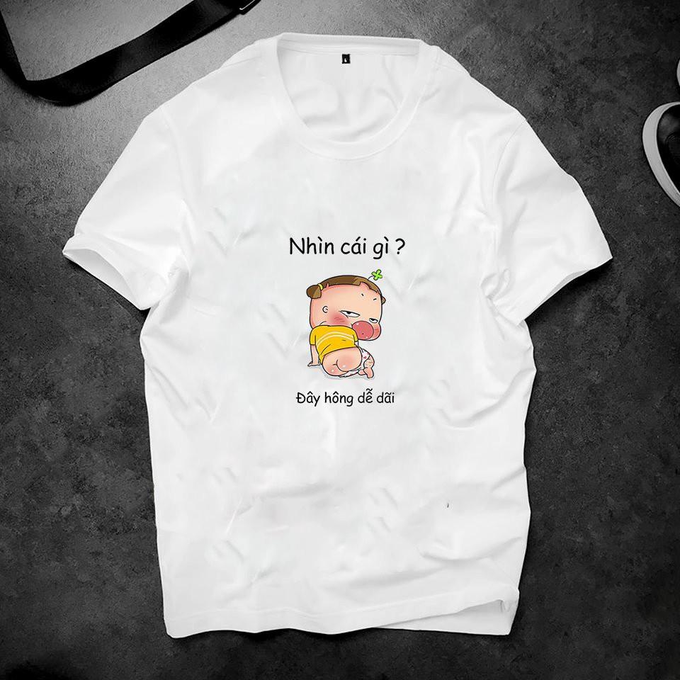 Áo thun unisex in Quỳnh aka dễ thương vải dày mịn 2019ts586
