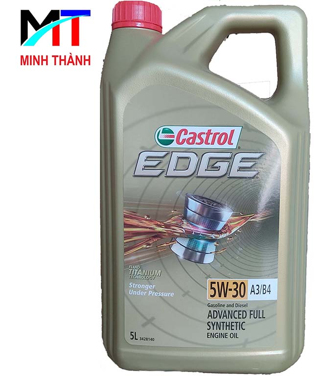 Dầu nhớt cao cấp cho xe ô tô Castrol Edge 5W-30 (can 5Lit)