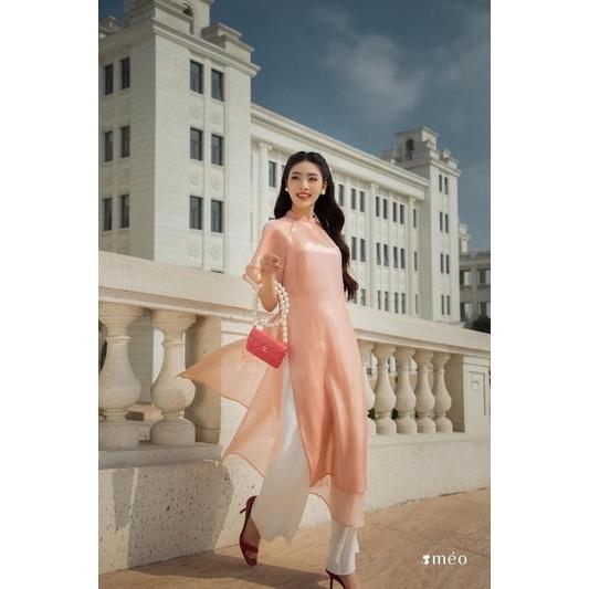 Áo dài cách tân kèm quần 4 tà