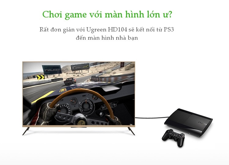 Dây HDMI 1.4 thuần đồng 19+1 Dài 1-5M UGREEN HD104 - Hàng chính hãng