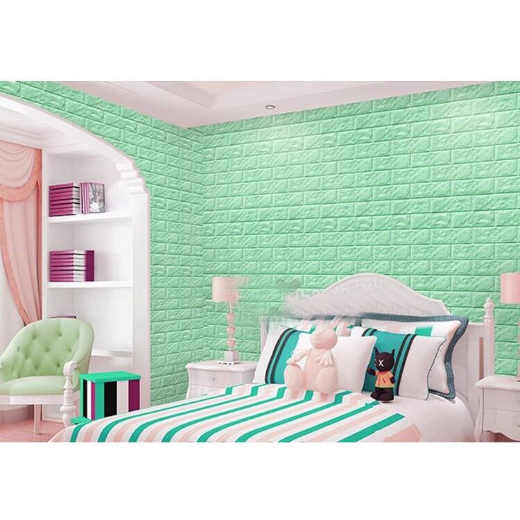COMBO 10 TẤM -Dán Tường Xốp Giả Gạch Kích Thước 70 X 77