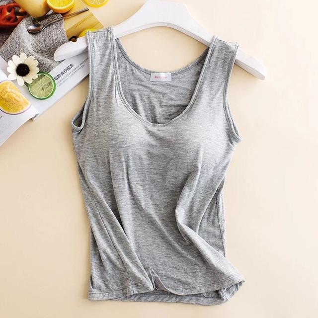 Áo Sát Nách Cotton Đệm Ngực Liền CT102