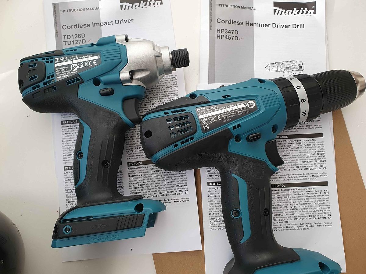 MÁY KHOAN BÚA VÀ VẶN VÍT DÙNG PIN 18V MAKITA HP457DZ - HÀNG CHÍNH HÃNG