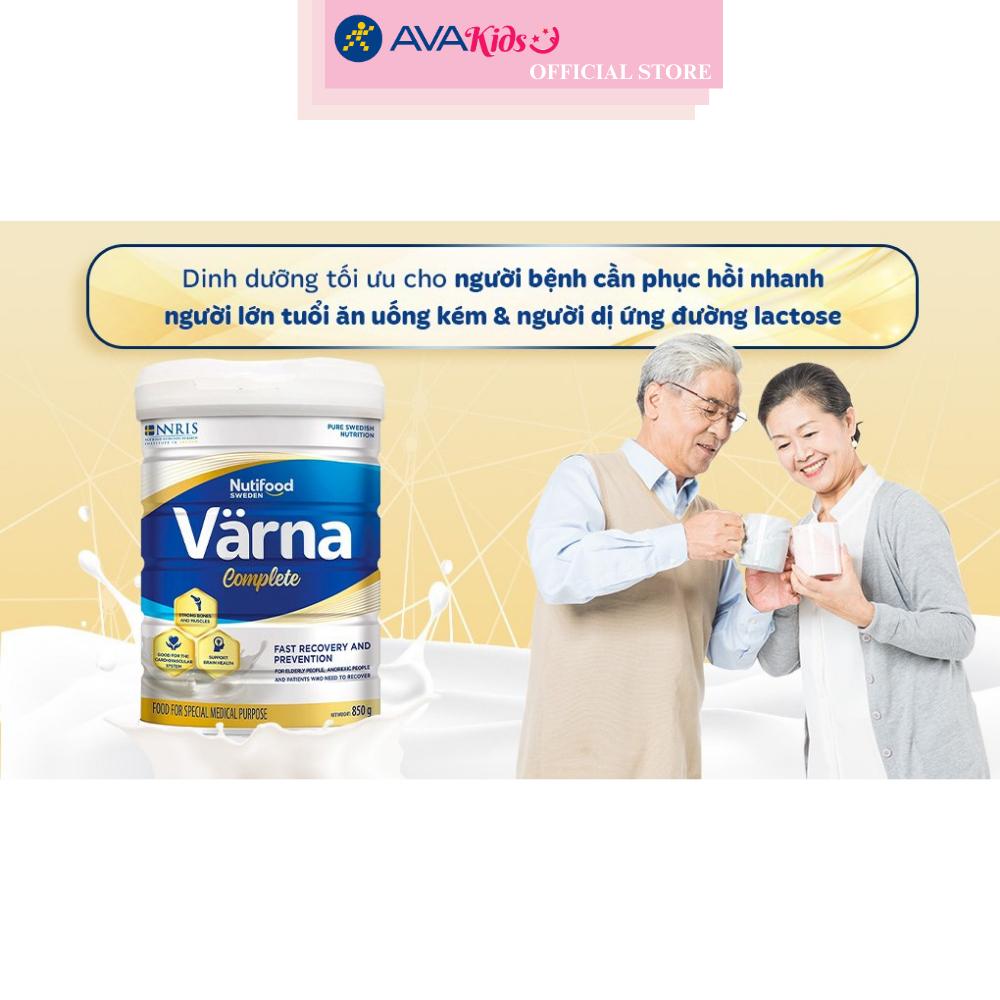 Sữa bột người lớn Nutifood Varna Complete hương nhạt thanh 850g