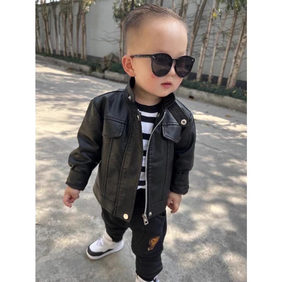 Áo khoác da cao cấp cho bé (10-25kg