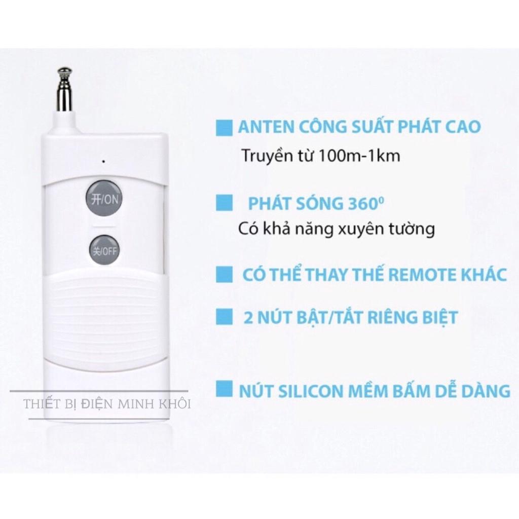 (CÓ HỌC LỆNH) Công Tắc Điều Khiển Từ Xa Honest 1000m 220v,bật đèn từ xa, điều khiển tự động honest