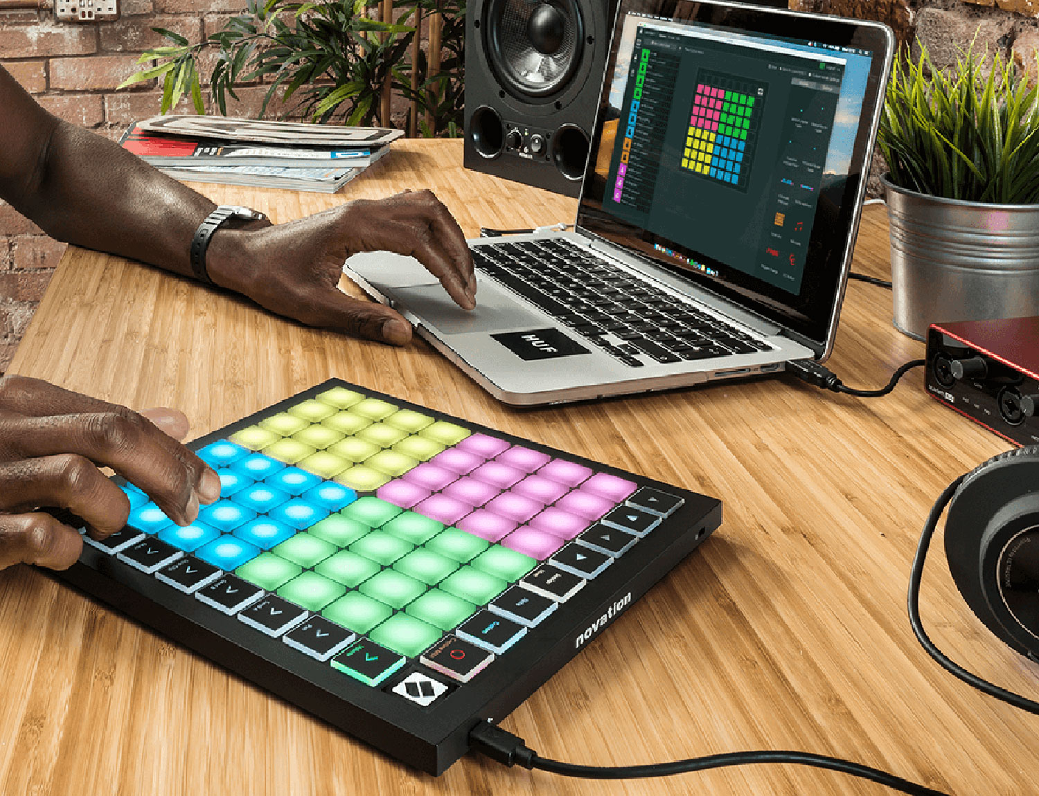 Novation Launchpad X MK3 Bàn phím sáng tác - Sản xuất âm nhạc Producer Grid Controller for Ableton Live - Kèm Móng Gẩy DreamMaker