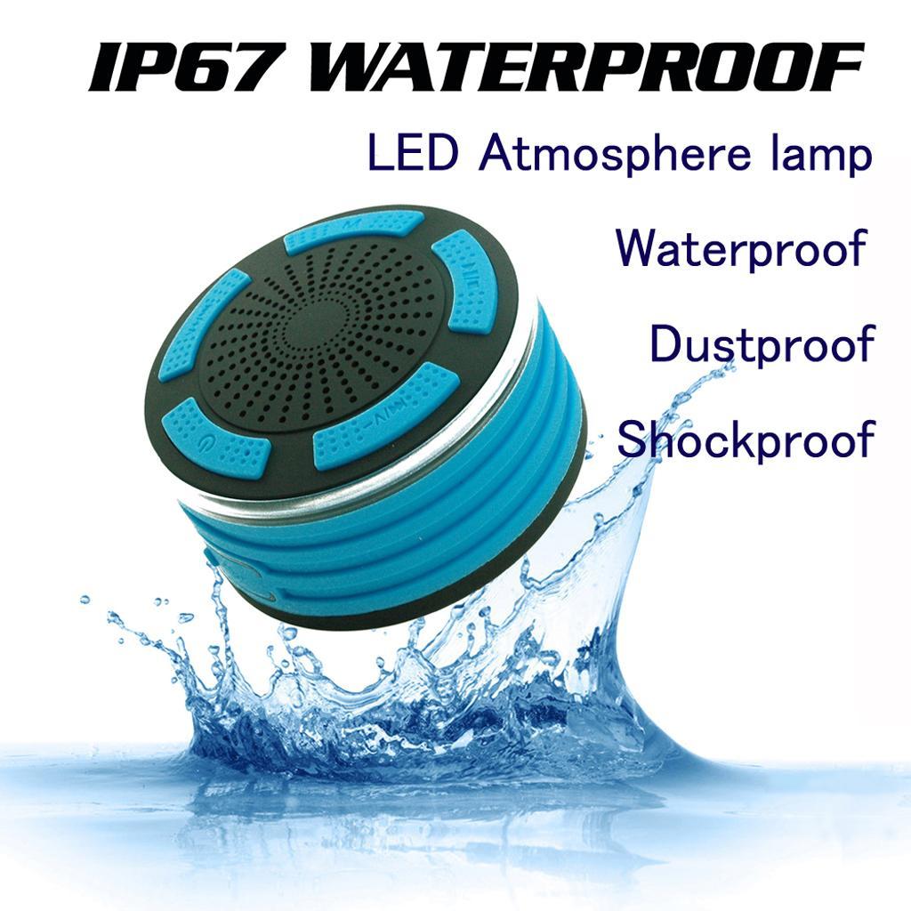 Portable Bluetooth Shower Speakers Wireless Waterproof Subwoofer