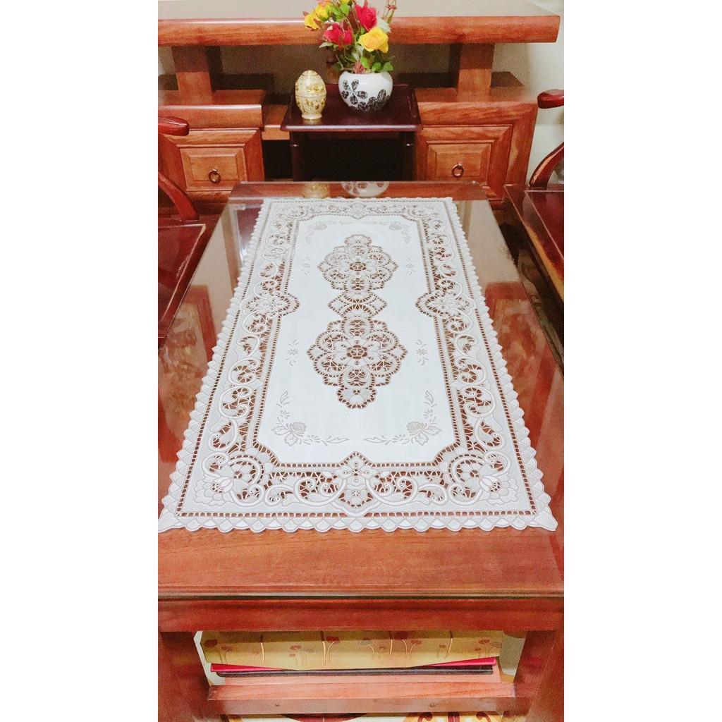 Khăn trải bàn Ren Hoa Nhật 40x92cm - HÀNG ĐẸP