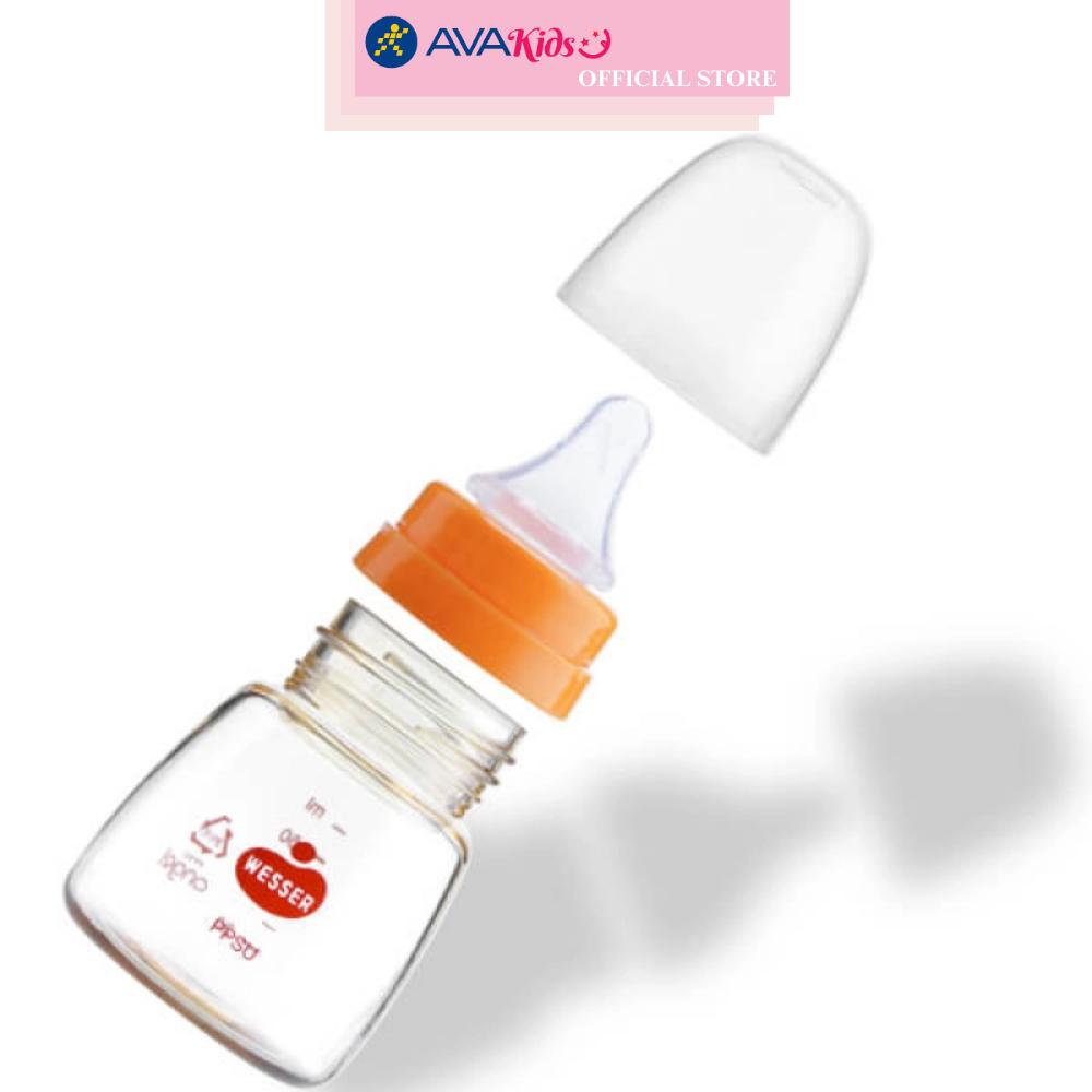 Bình sữa WESSER nhựa PPSU 60ml