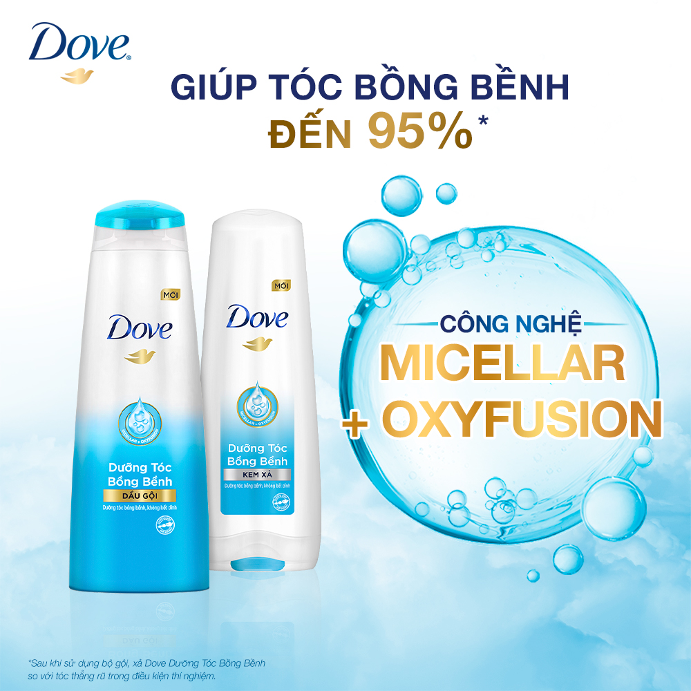 Dầu Gội Dove Dưỡng Tóc Bồng Bềnh 640gr