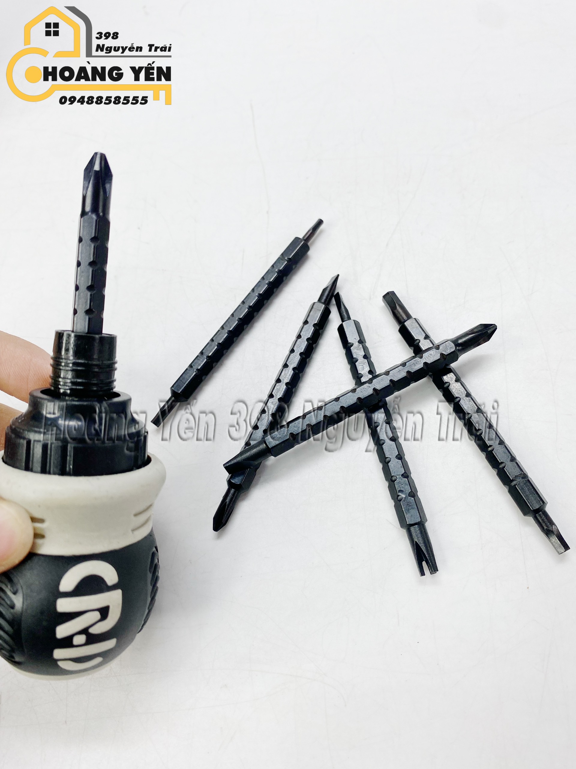 Bộ tua vít lùn trợ lực 26in1 No.2684 Tô vít 2 đầu có từ tính Tô vít có nam châm Tô vít lùn có nam châm Tô vít lùn đổi đầu có nam châm trợ lực tự động